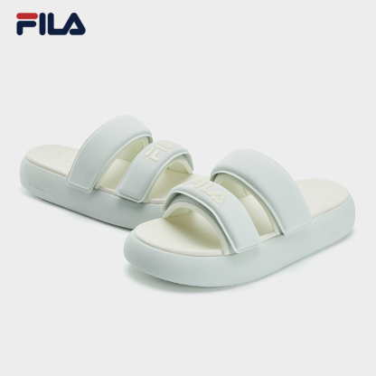 FILA CORE DONUT FASHION MODERNO Women's Slippers (Multi-Colors Available: White/Cream-White/Green)