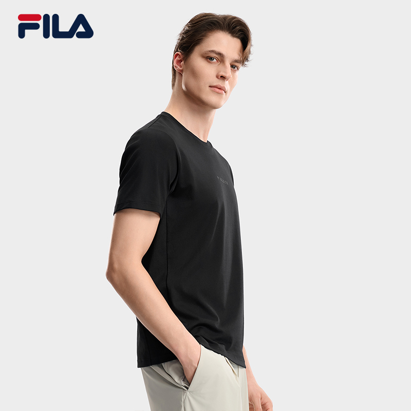 FILA Men Knitted Short Sleeve Top