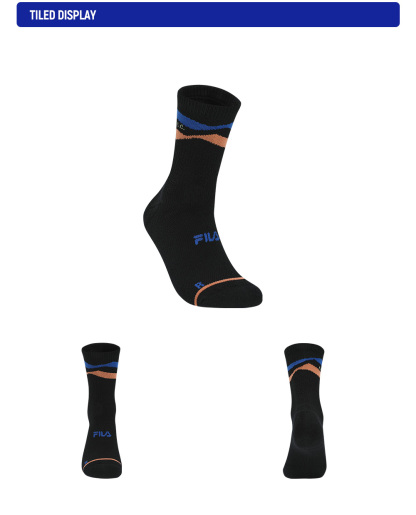 FILA CORE ATHLETICS  Men Knee High Socks (Black)