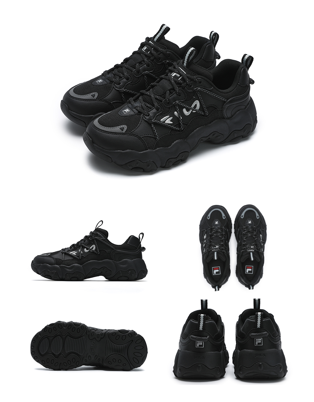 FILA CORE FASHION FLUID 6 Women Sneakers (Black / Grey / White)