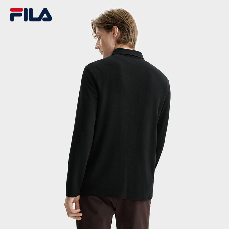 FILA CORE LIFESTYLE BLUE Italian excellence 1 Men Long Sleeve Top (Black/Brown)