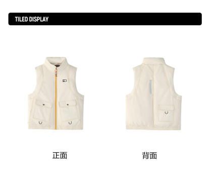 FILA FUSION CROSS OVER FILA X DOE LAND AHOY Women Down Jacket Vest (Beige)