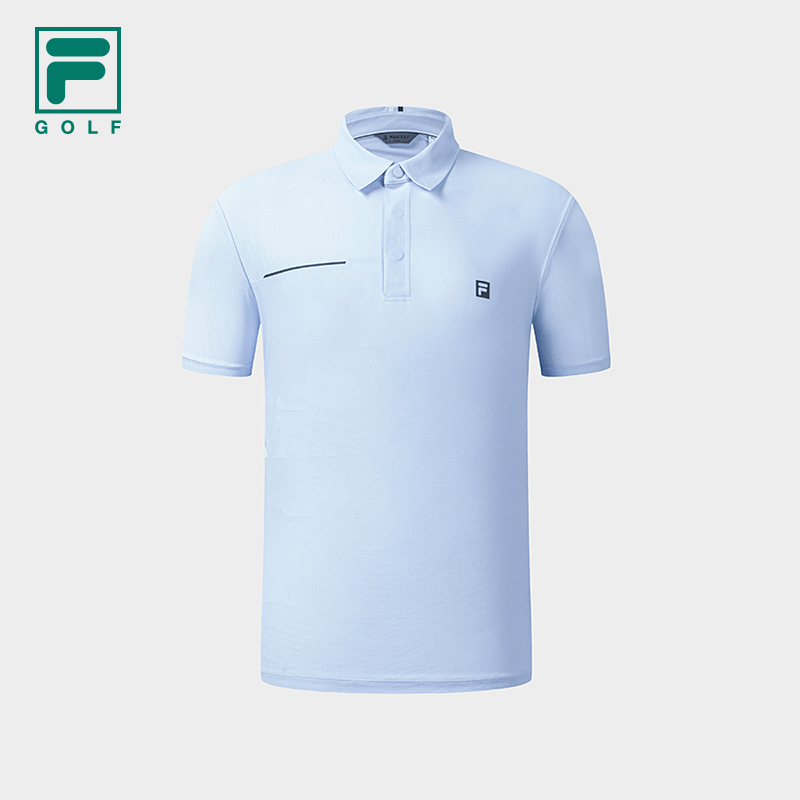 FILA ATHLETICS Men Knitted Short Sleeve Polo Shirt