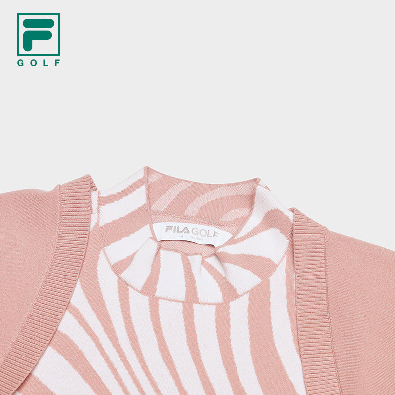 FILA CORE ATHLETICS GOLF MODERN FUSHION Women 2-piece Long Sleeve Top (Pink)