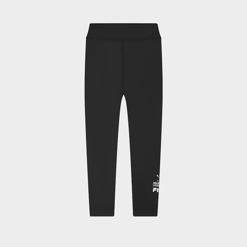 FILA CORE Women's MAGIC STICK WHITE LINE ORIGINALE Knit Leggings in Black