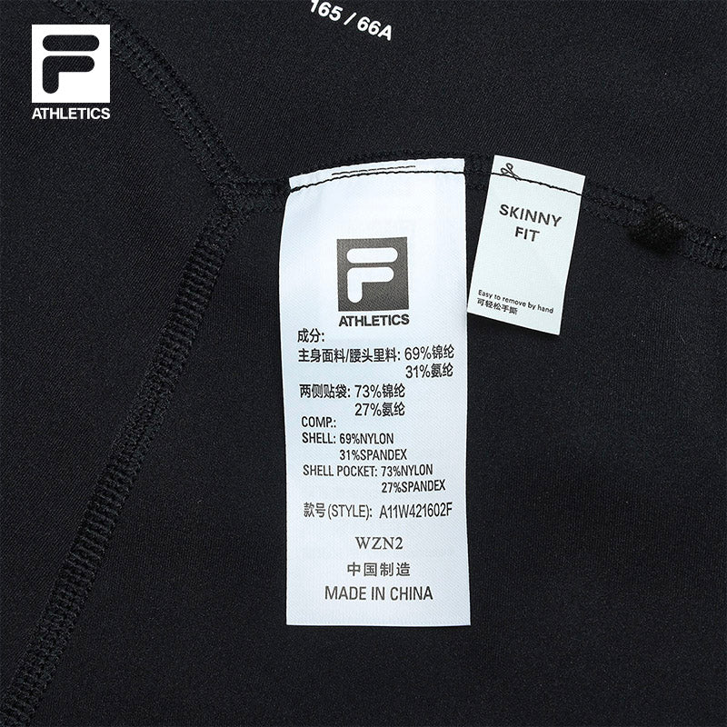 FILA CORE BLACK ATHLETICS FITNESS Women Knit Pants in Black