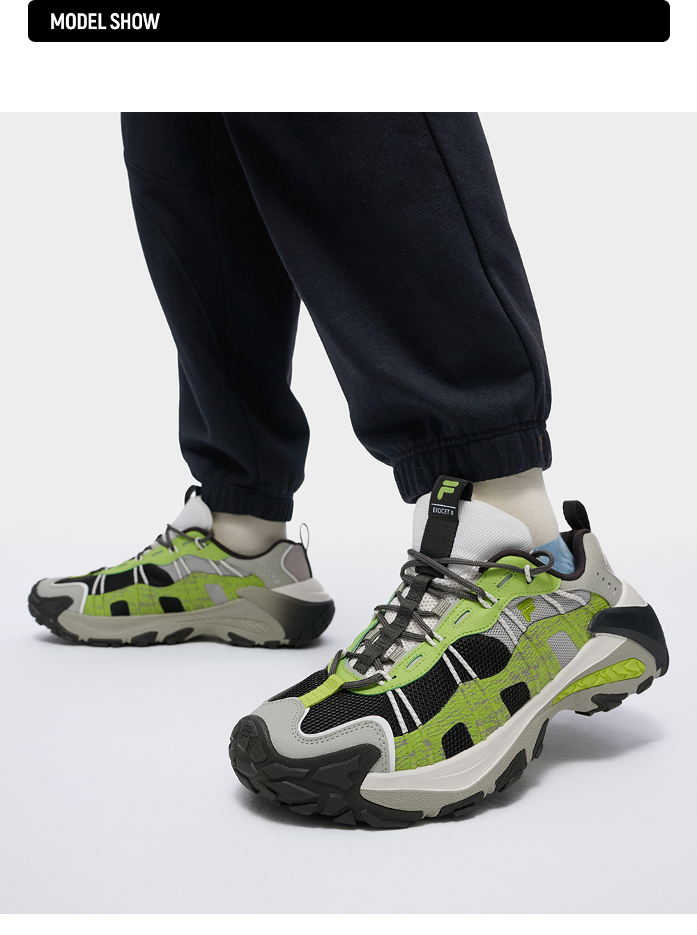 FILA FUSION FUSION EXOCET II Men Sneakers (Yellow/ Black / Light Grey)