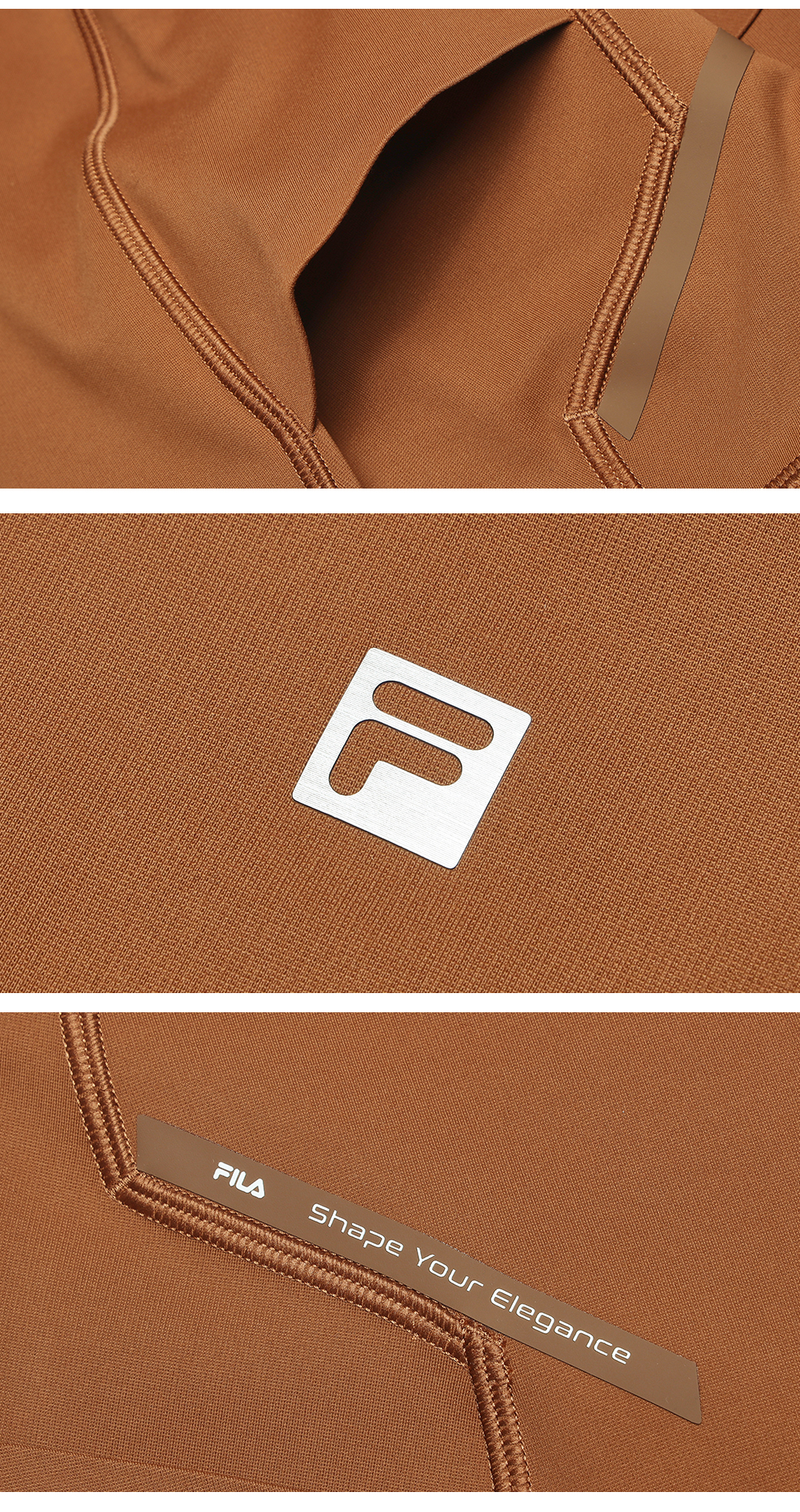 FILA CORE ATHLETICS FILA-FIT WOMEN Women Knitted Leggings (Brown)