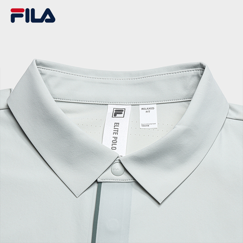 FILA Men Knitted Short Sleeve Polo Shirt