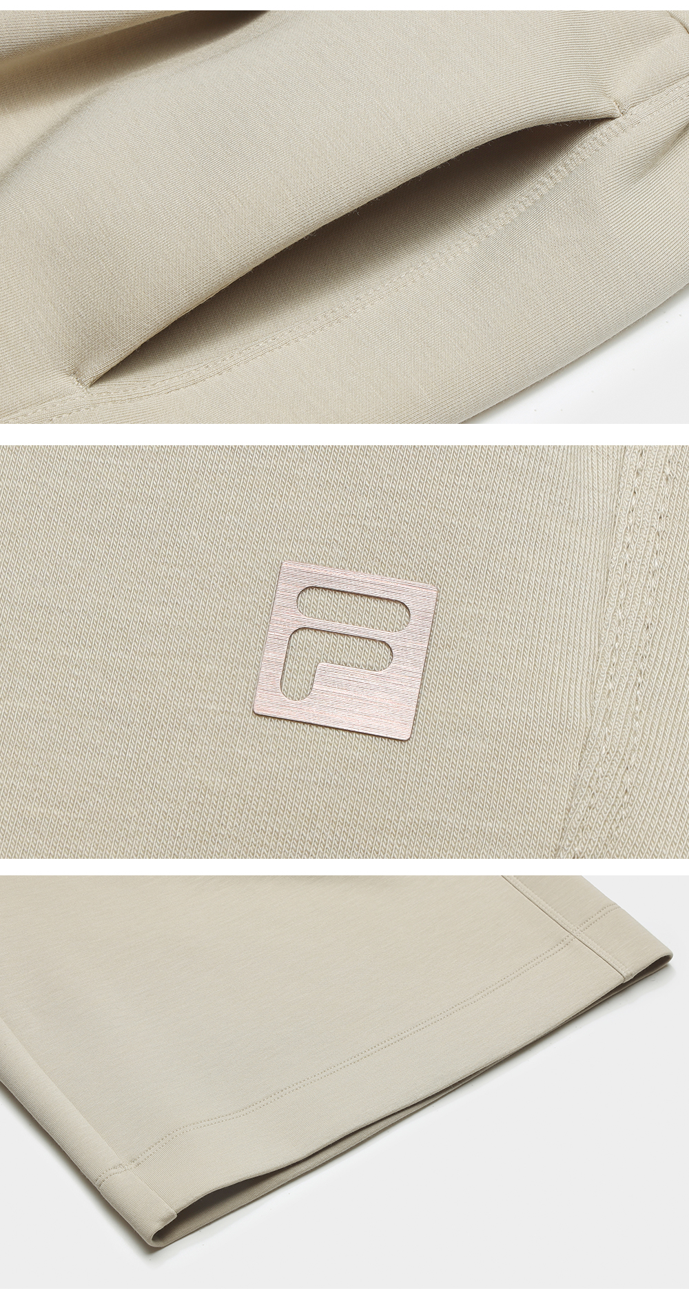 FILA CORE ATHLETICS FITNESS FILA-FIT SOFT POWER Women Knitted Shorts (Beige)