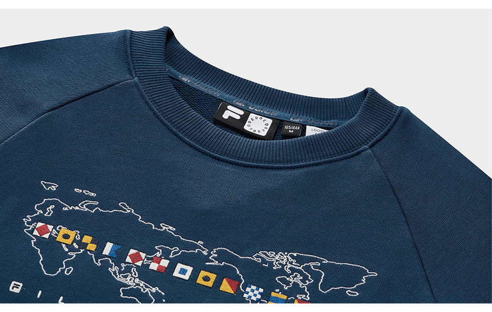 FILA FUSION CROSS OVER FILA X DOE LAND AHOY Women Sweatshirt (Blue)