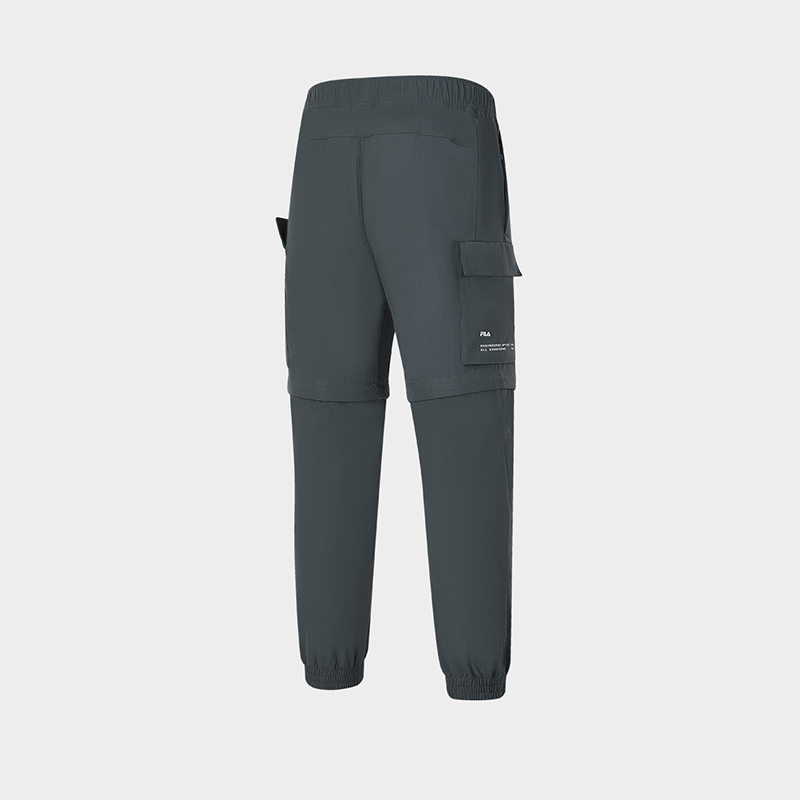 FILA CORE Men's DESERT ROAD-RV CAMPING ATHLETICS EXPLORE Woven Pants in Gray