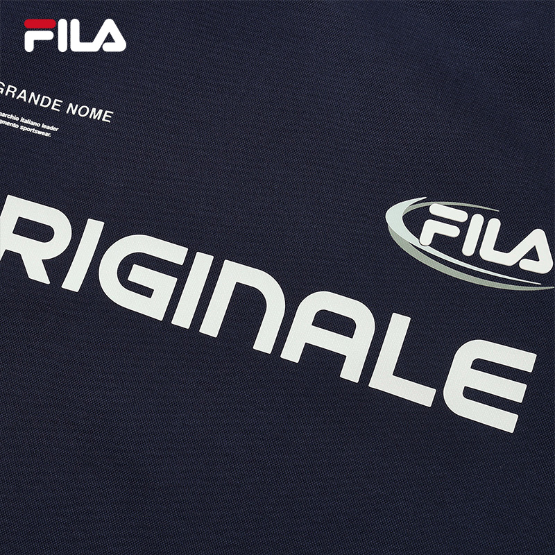 FILA CORE WHITE LINE FILA ORIGINALE Men Short Sleeve T-shirt (Dark Blue / White)