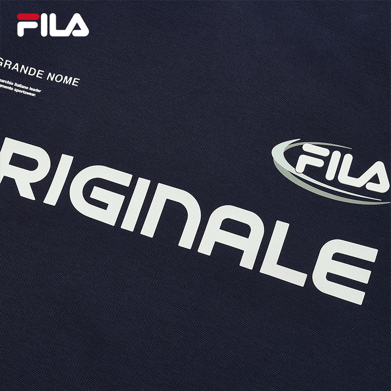 FILA CORE WHITE LINE FILA ORIGINALE Men Short Sleeve T-shirt (Dark Blue / White)