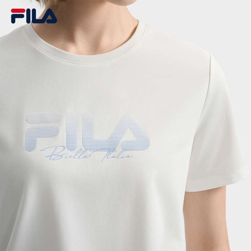 FILA CORE LIFESTYLE WHITE LINE ESCAPE THE CITY Women Short Sleeve T-shirt