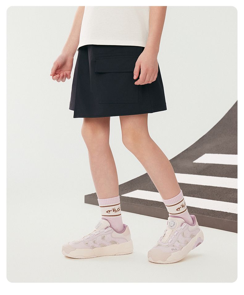 (130 - 165cm) FILA KIDS ORIGINALE Short Skort Skirt with Pants in Navy
