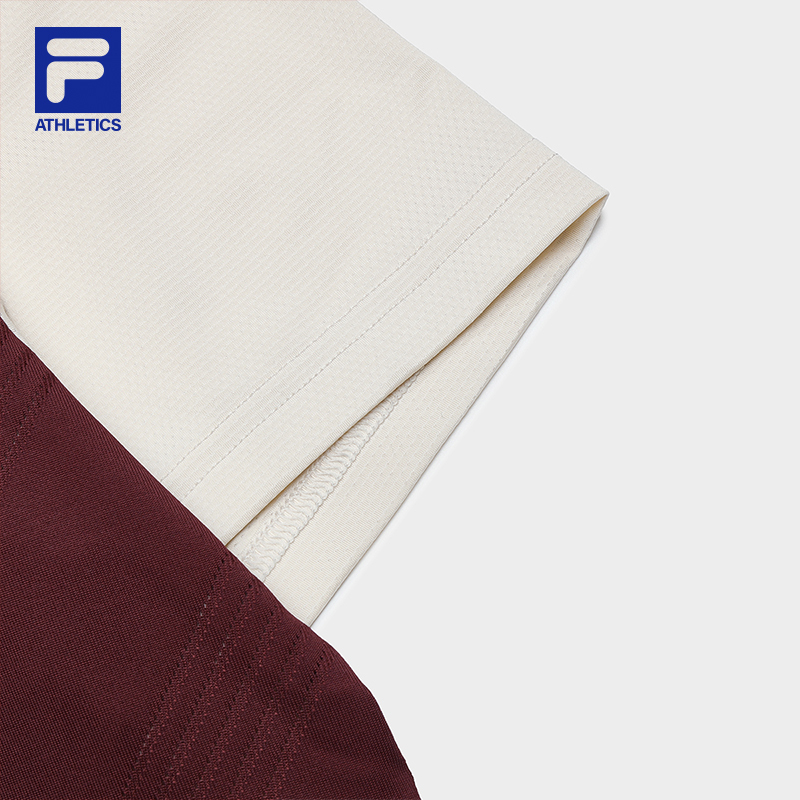 FILA CORE SPORTS ATHLETICS TENNIS Men Short Sleeve Polo in Beige