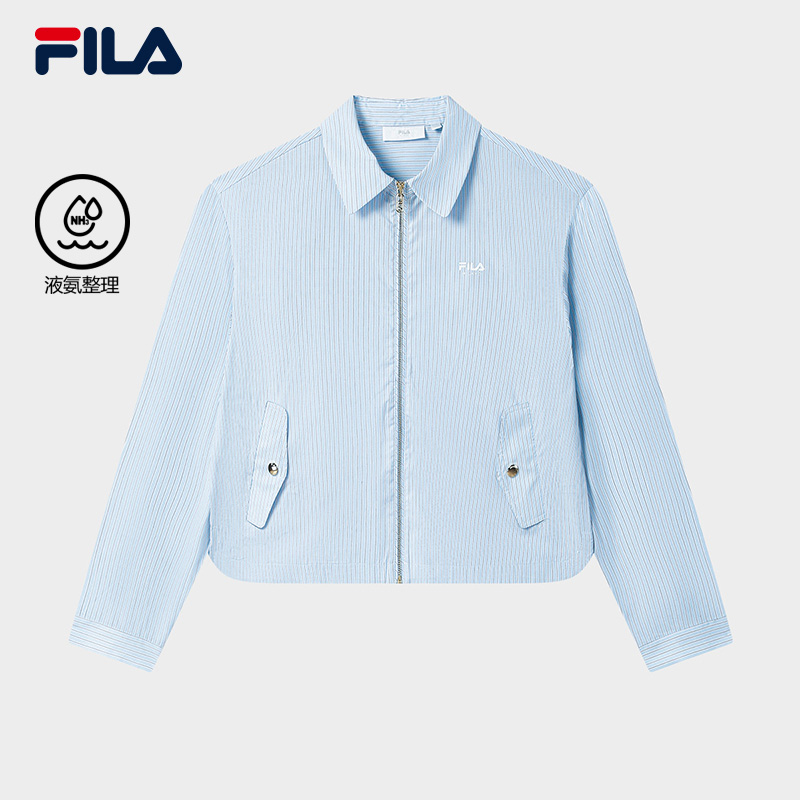 FILA CORE LIFESTYLE MILANO ART OF BRERA Women Long Sleeve Shirt (Light Blue)