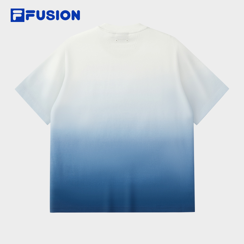 ■FILA■ Side-color short-sleeved T-shirtFS2RSG2174FOWH 1100 FILA T-Shirt with Slanted Logo White - perfect UNISEX -100