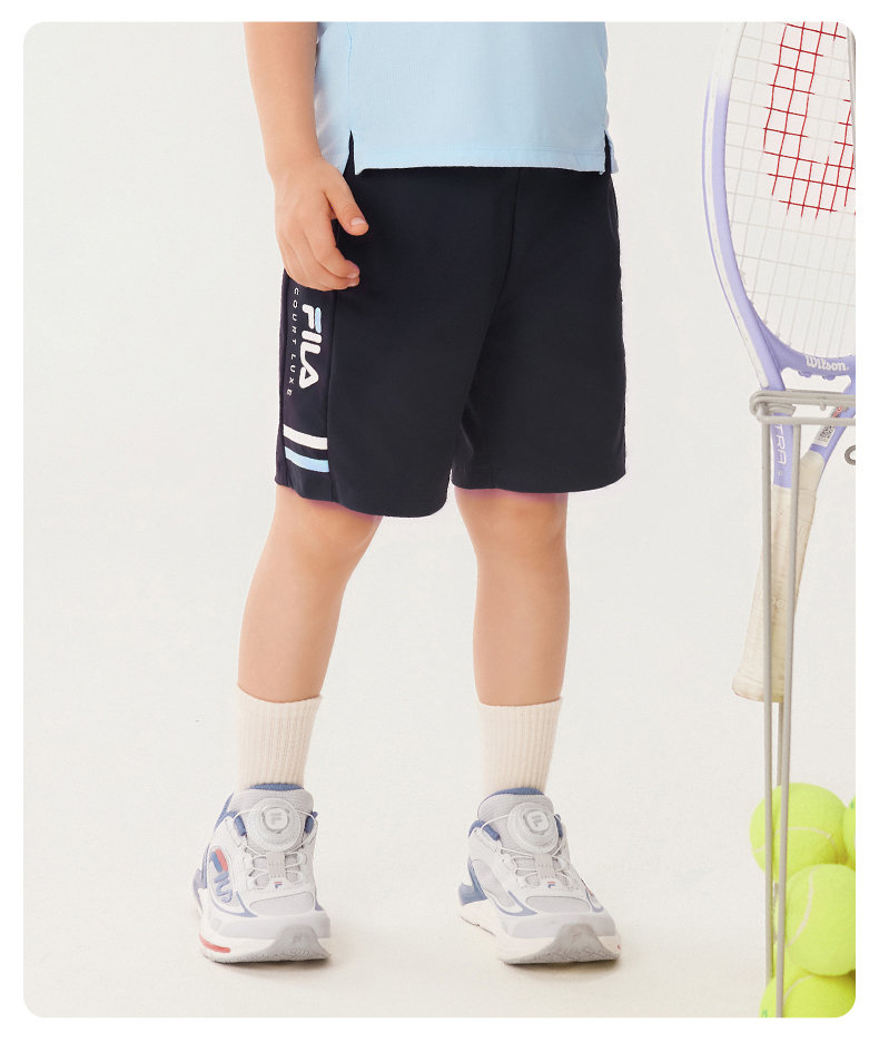 (105-130cm) FILA KIDS TENNIS Boy's Knit 5 Inch Pants in Navy