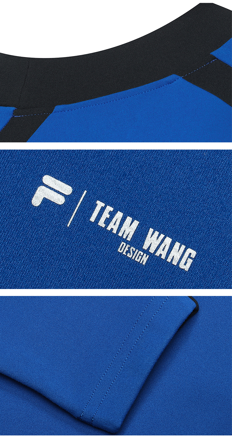 FILA FUSION x TEAM WANG DESIGN Men's Long Sleeve Tee in Blue