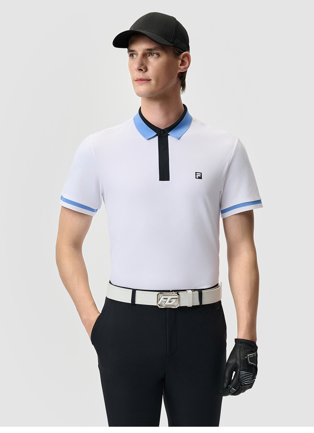 FILA CORE ATHLETICS GOLF STATELY FLORAL Men Polo T-shirt (White)
