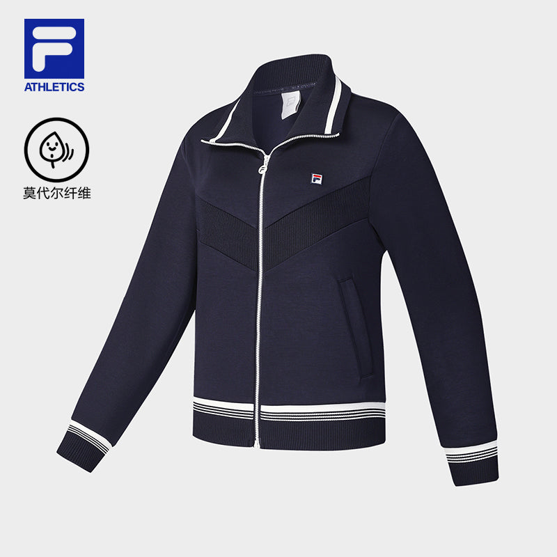 FILA CORE ATHLETICS TENNIS APRÈS-COURT Women Jacket (Navy) – FILA SG