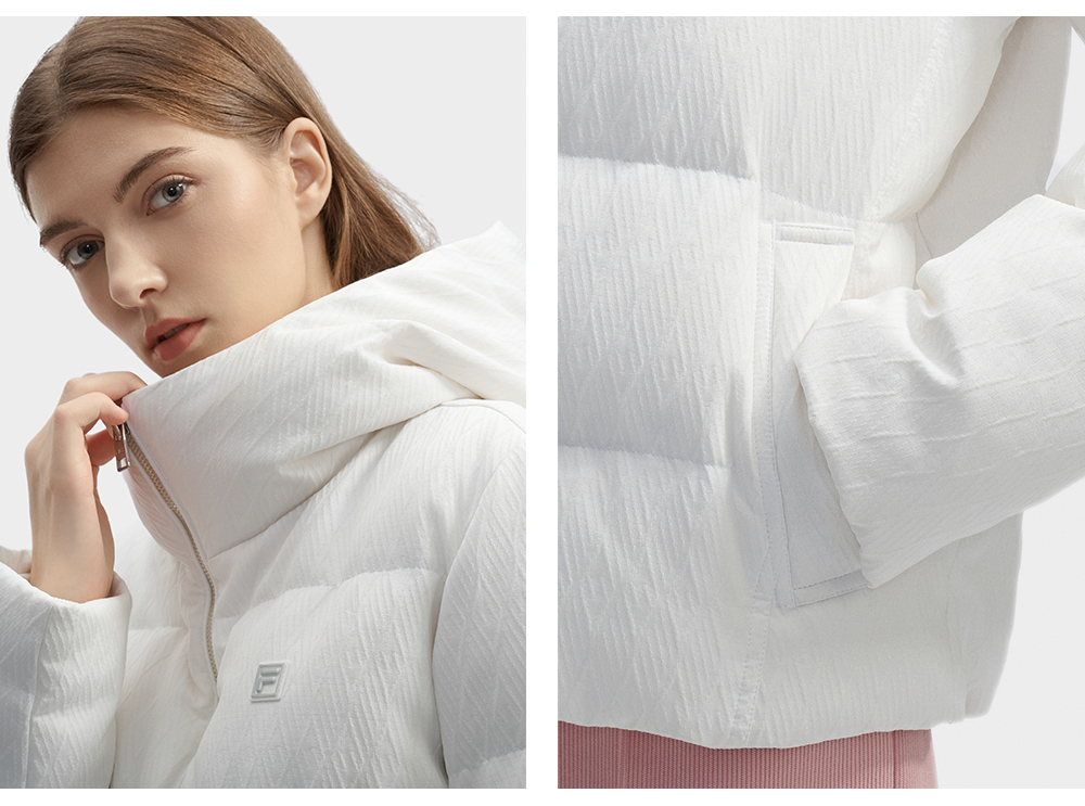 FILA CORE LIFESTYLE WHITE LINE GRENOBLE Women Down Jacket (White)