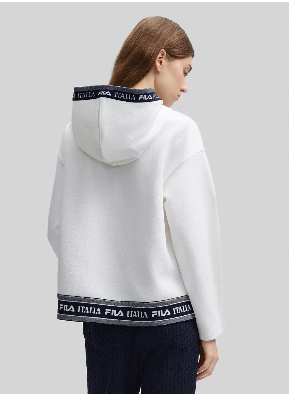 FILA CORE LIFESTYLE FILA EMERALD CHEVAL BLANC COURCHEVEL Women Hoodie (White)
