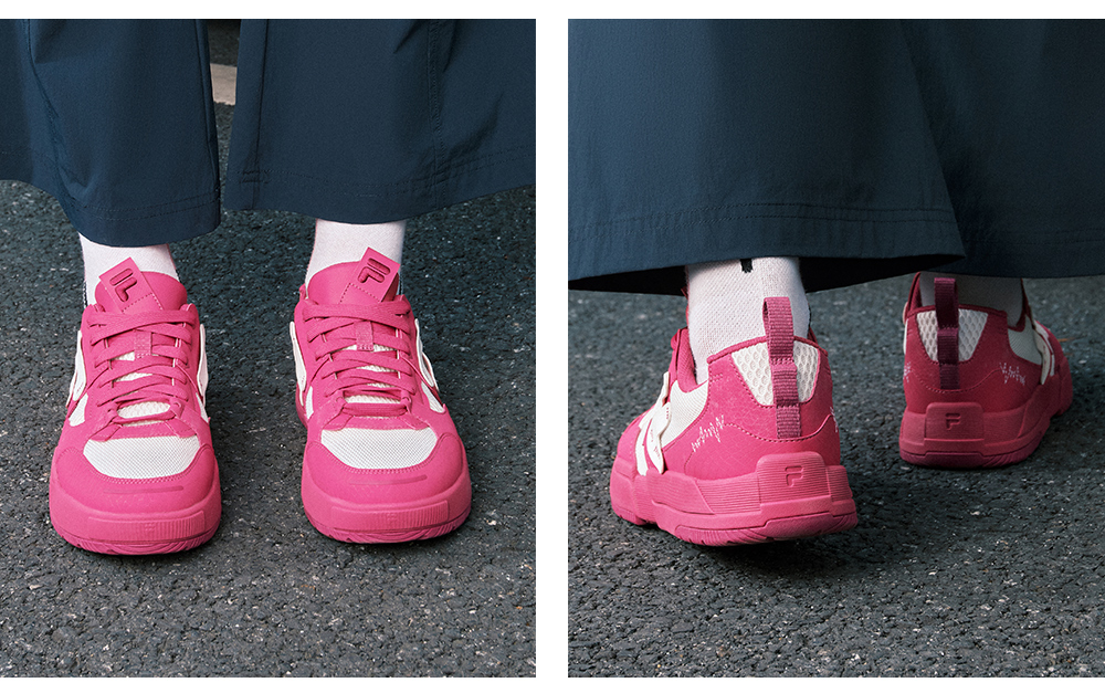 FILA FUSION FUSION GEOMETRY Women Skate Shoes (White / Pink)