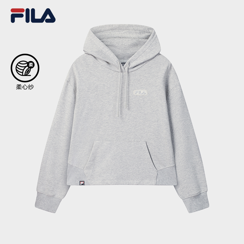 FILA CORE LIFESTYLE FILA ORIGINALE Women Hoodie (Black/Grey)