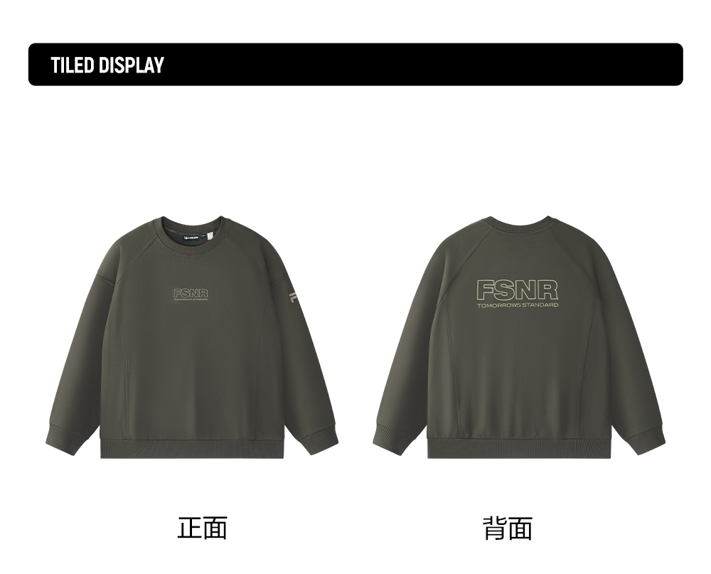 FILA FUSION INLINE FUSIONEER Men Pullover Sweater (Grey)