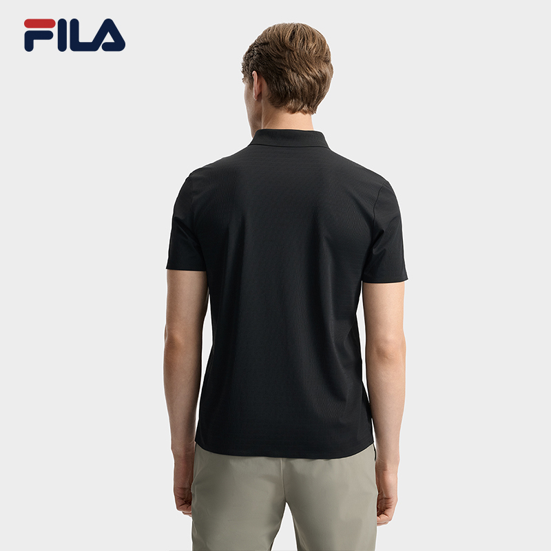 FILA CORE LIFESTYLE BLUE CITY WALKER Men Short Sleeve Polo (Black / Brown)