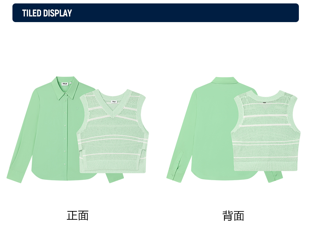 FILA CORE LIFESTYLE EMERALD LE GRAND PALAIS PARIS Women Long Sleeve Shirt (Green)