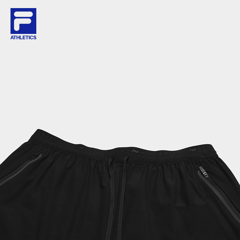 FILA CORE ATHLETICS FITNESS BLACK Men Woven Shorts (Black)