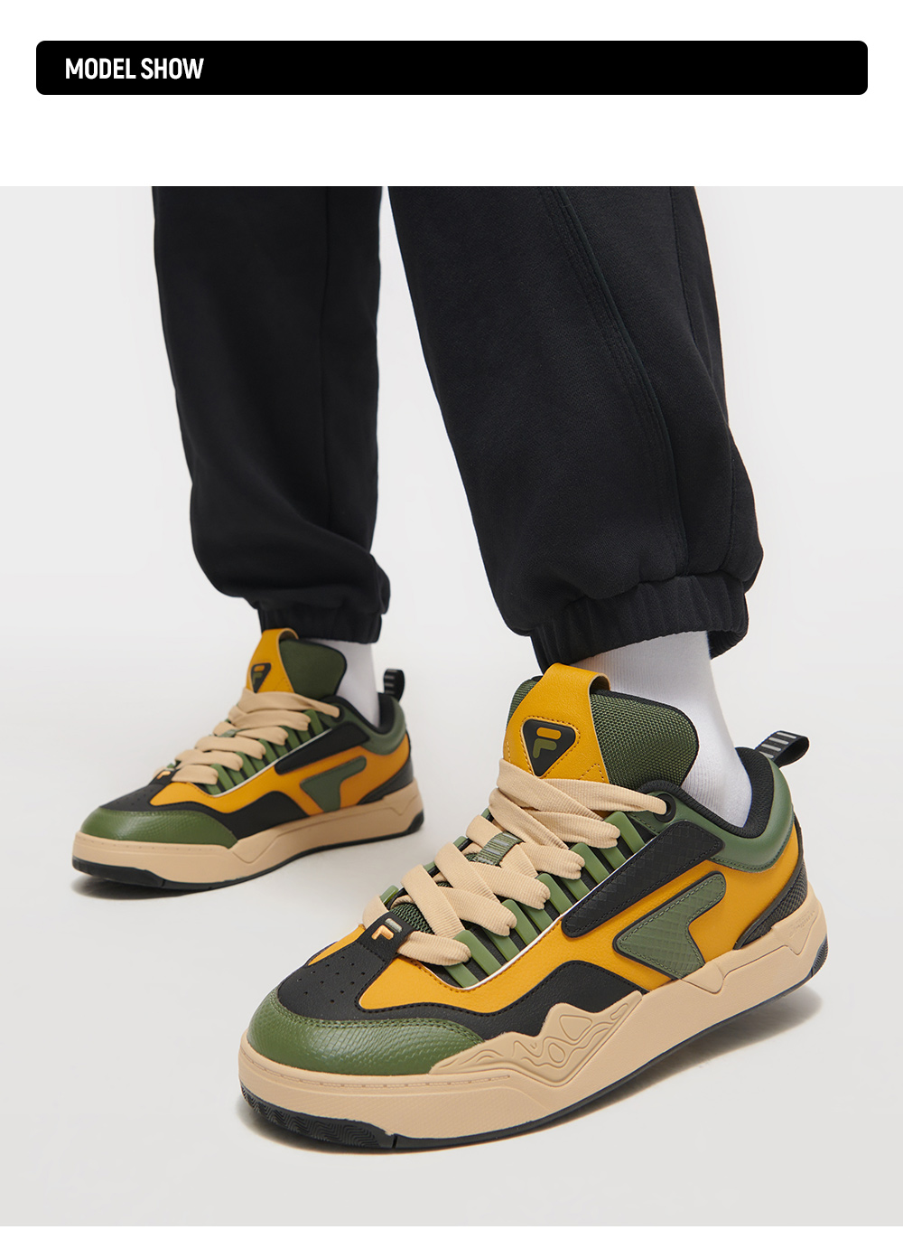 FILA FUSION FUSION NOLLIE Men Skate Shoes (Black / Green)
