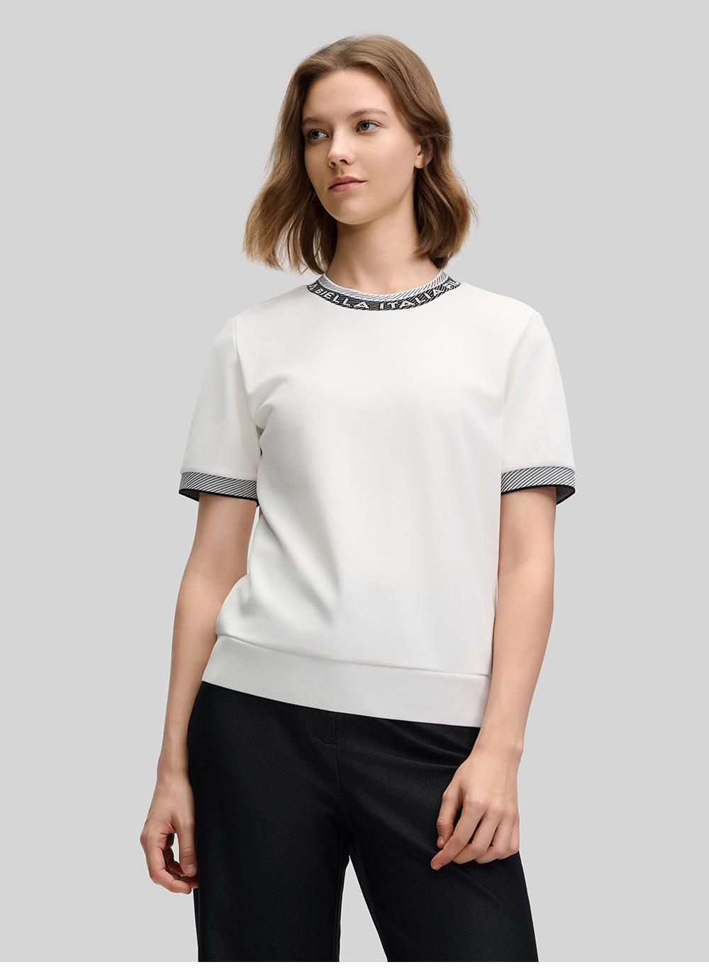 FILA CORE LIFESTYLE EMERALD FANCY BRERA Women Short Sleeve T-shirt (White)