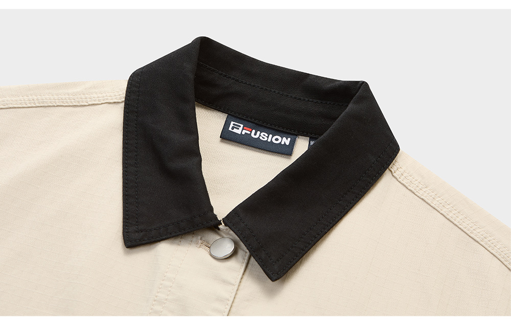 FILA FUSION INLINE WORKWEAR STREET SURFER Women Woven Jacket (Beige)
