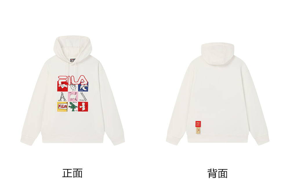 FILA CORE LIFESTYLE ORIGINALE FILA SOPHEY Men Hoodie (Red / White)