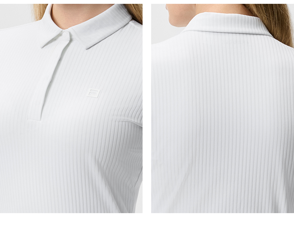 FILA CORE ATHLETICS GOLF MODERN FUSHION Women Long Sleeve Polo (White)