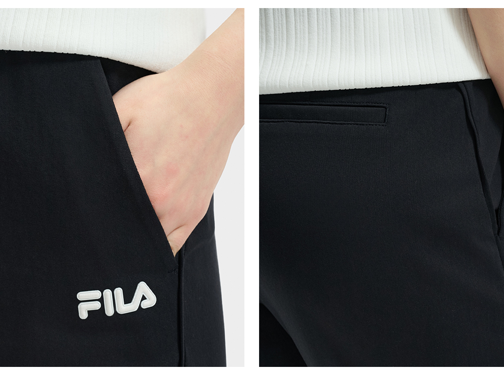 FILA CORE LIFESTYLE HERITAGE Women Knit Pants (Black)