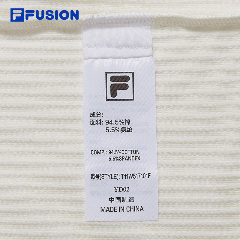 FILA FUSION INLINE CATEGORY CLUB SHORT SLEEVE TSHIRT Women Short Sleeves T-Shirt (Black / White)