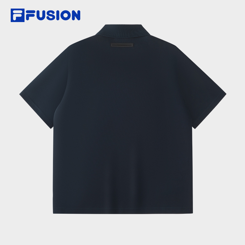 FILA MEN'S FUSIONEER Knitted Short Sleeve Polo Shirt