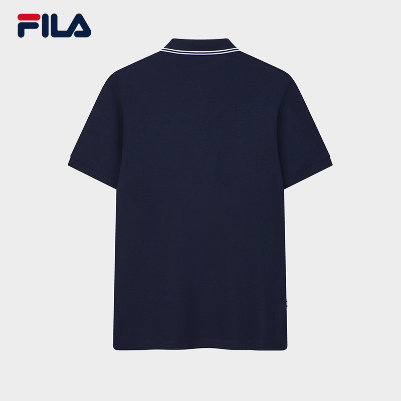 FILA MEN'S HERITAGE Knitted Short Sleeve Polo Shirt