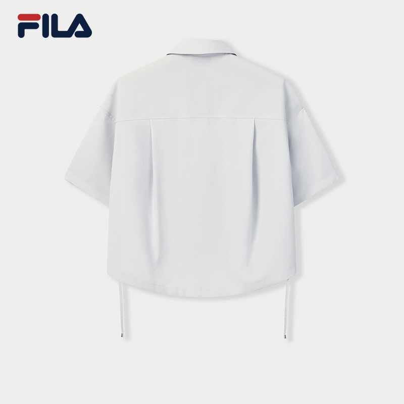 FILA WOMEN'S WHITE Woven Short Sleeve Shirt