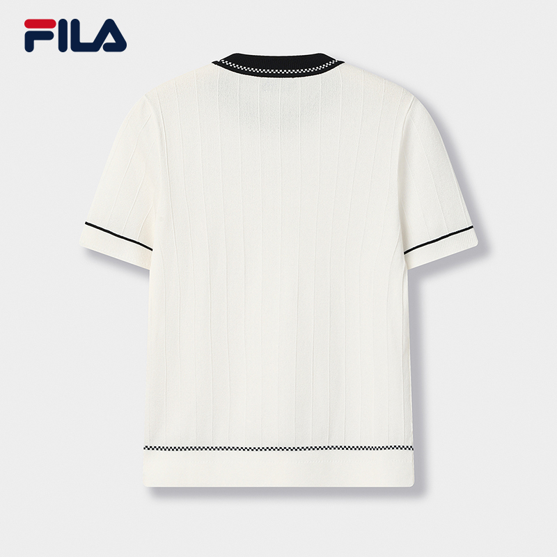 FILA CORE Women WHITE Knitted Top IVORY