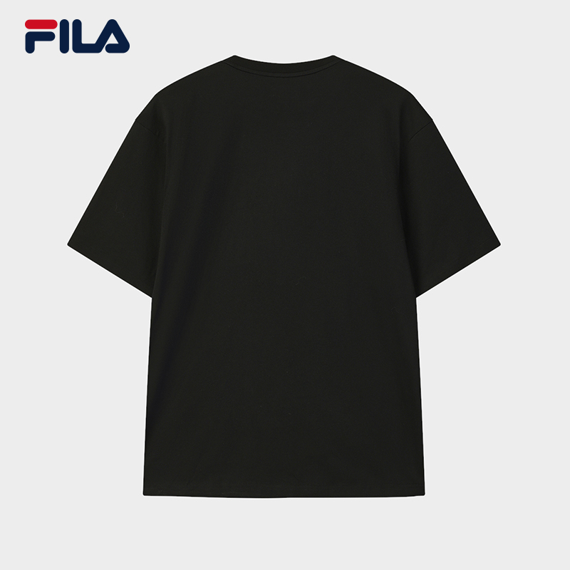 FILA CORE Men ORIGINALE Knitted Short Sleeve Top BLACK