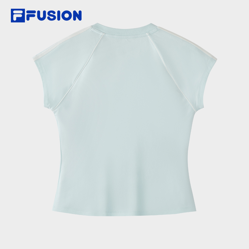 FILA WOMEN'S FUSIONEER Knitted Short Sleeve Top