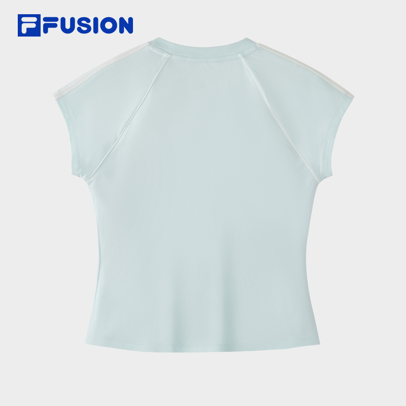 FILA WOMEN'S FUSIONEER Knitted Short Sleeve Top