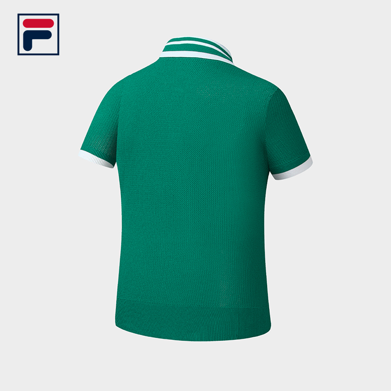 FILA CORE Women's TENNIS Premium Knit Top in Green